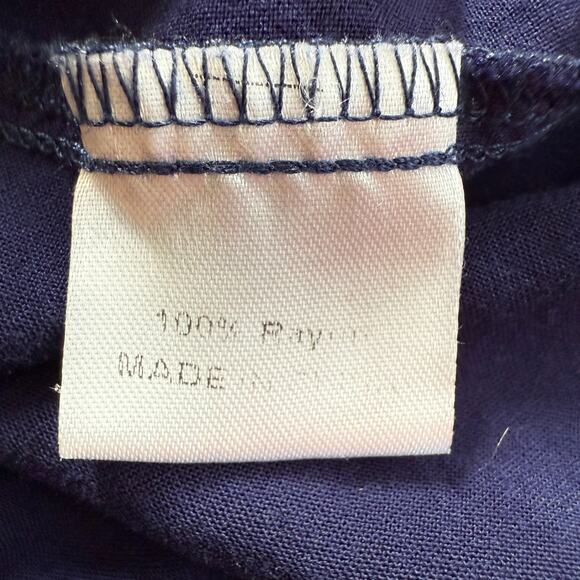 Merokeety Midi Dress Womens XL Blue Smocked Pullover Casual Boho Preppy Nautical - Picture 9 of 10